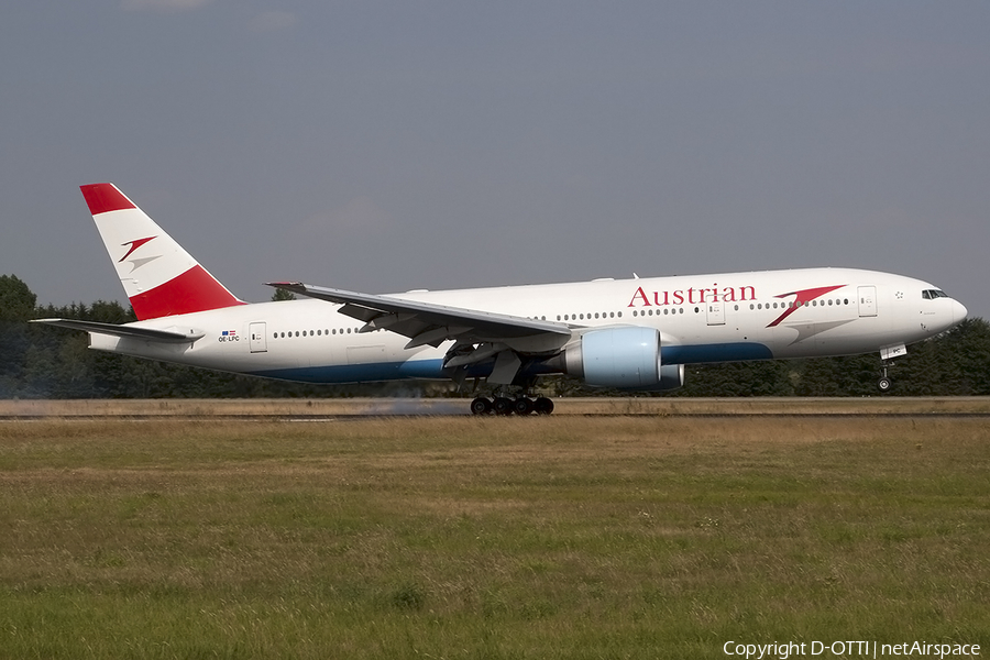 Austrian Airlines Boeing 777-2Z9(ER) (OE-LPC) | Photo 163309