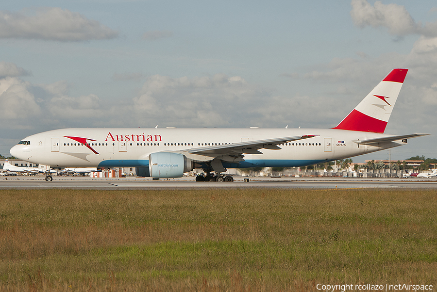 Austrian Airlines Boeing 777-2Z9(ER) (OE-LPC) | Photo 90265