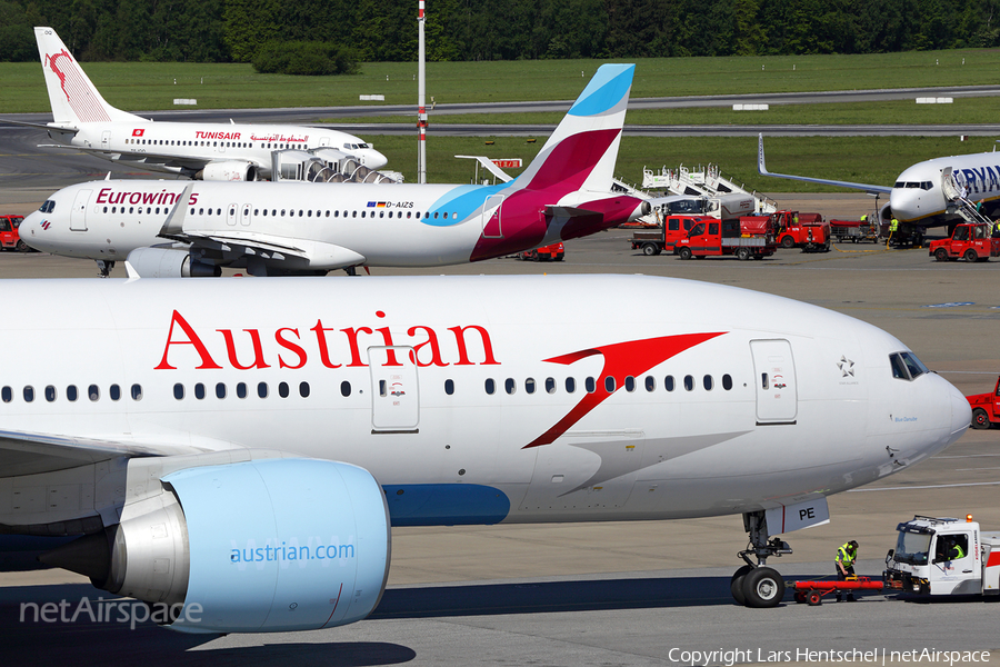Austrian Airlines Boeing 777-2Q8(ER) (OE-LPE) | Photo 108164