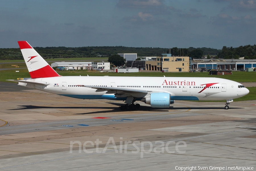 Austrian Airlines Boeing 777-2Q8(ER) (OE-LPE) | Photo 115884