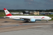 Austrian Airlines Boeing 777-2Q8(ER) (OE-LPE) at  Hamburg - Fuhlsbuettel (Helmut Schmidt), Germany