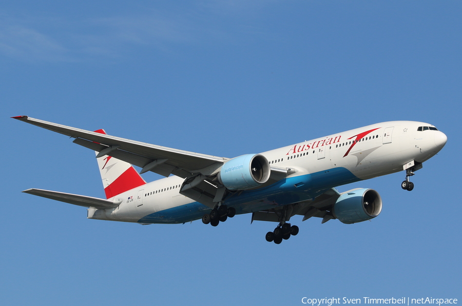 Austrian Airlines Boeing 777-2Q8(ER) (OE-LPE) | Photo 116406
