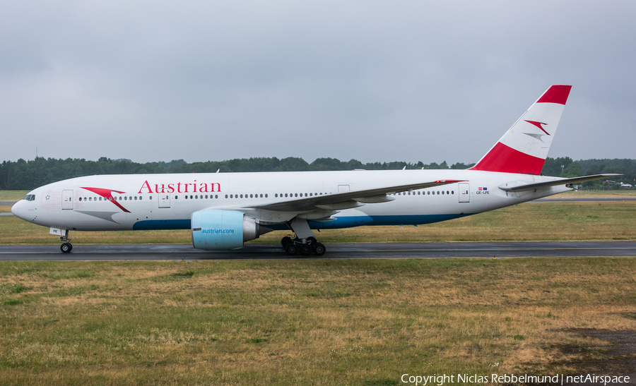 Austrian Airlines Boeing 777-2Q8(ER) (OE-LPE) | Photo 246428