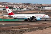 Austrian Airlines Boeing 777-2Q8(ER) (OE-LPE) at  Gran Canaria, Spain