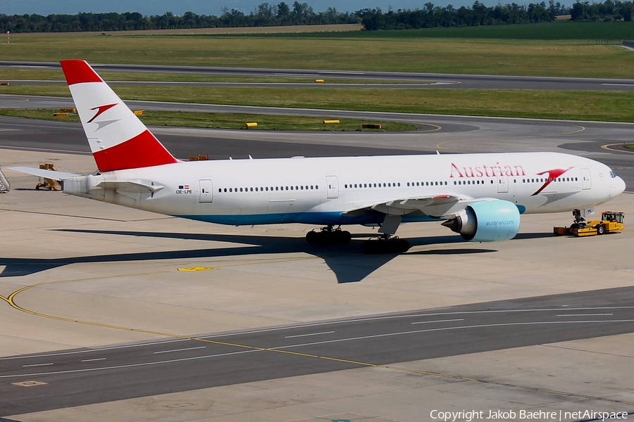 Austrian Airlines Boeing 777-2Q8(ER) (OE-LPE) | Photo 188069