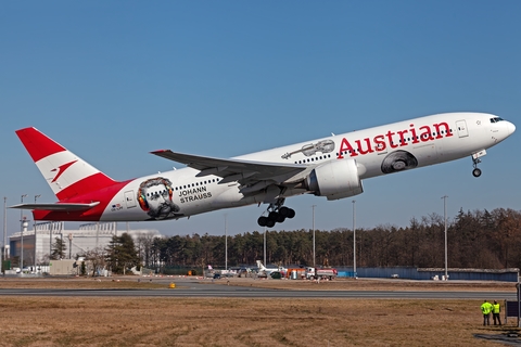 Austrian Airlines Boeing 777-2Q8(ER) (OE-LPF) at  Frankfurt am Main, Germany