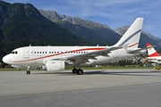 Tyrolean Jet Service Airbus A318-112(CJ) Elite (OE-LUX) at  Innsbruck - Kranebitten, Austria