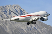 Tyrolean Jet Service Airbus A318-112(CJ) Elite (OE-LUX) at  Innsbruck - Kranebitten, Austria