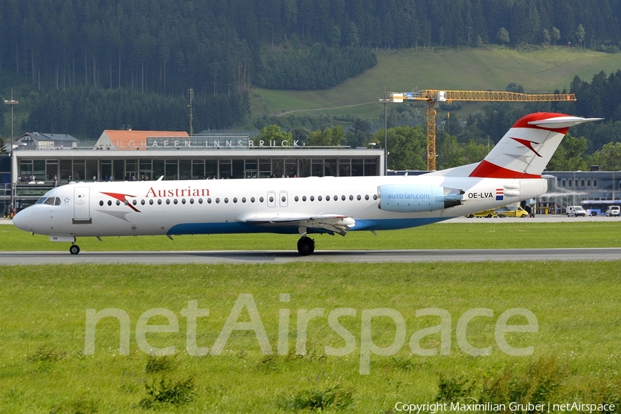 Austrian Airlines Fokker 100 (OE-LVA) | Photo 109928