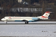 Austrian Arrows (Tyrolean) Fokker 100 (OE-LVA) at  Innsbruck - Kranebitten, Austria