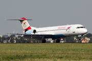 Austrian Airlines Fokker 100 (OE-LVB) at  Amsterdam - Schiphol, Netherlands