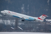 Austrian Airlines (Tyrolean) Fokker 100 (OE-LVB) at  Innsbruck - Kranebitten, Austria