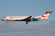 Austrian Arrows (Tyrolean) Fokker 100 (OE-LVB) at  Frankfurt am Main, Germany