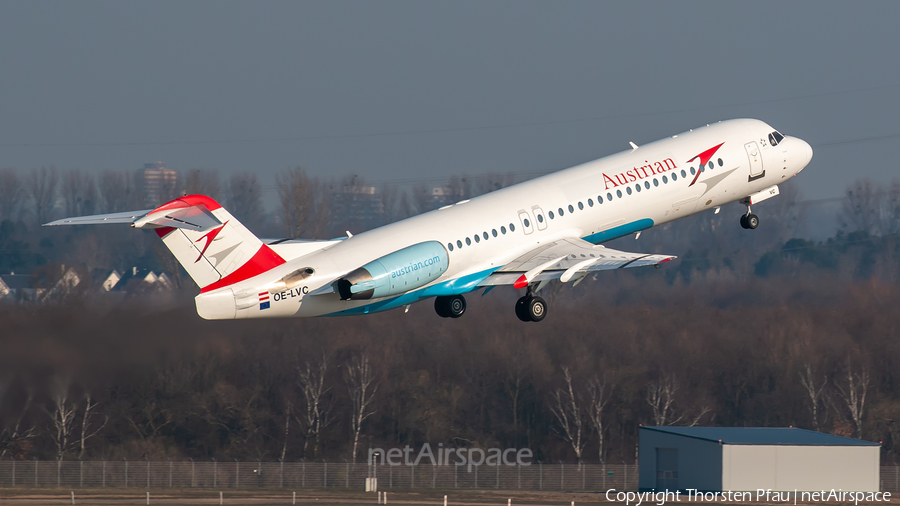 Austrian Airlines Fokker 100 (OE-LVC) | Photo 437837