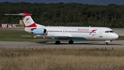 Austrian Airlines Fokker 100 (OE-LVC) at  Geneva - International, Switzerland