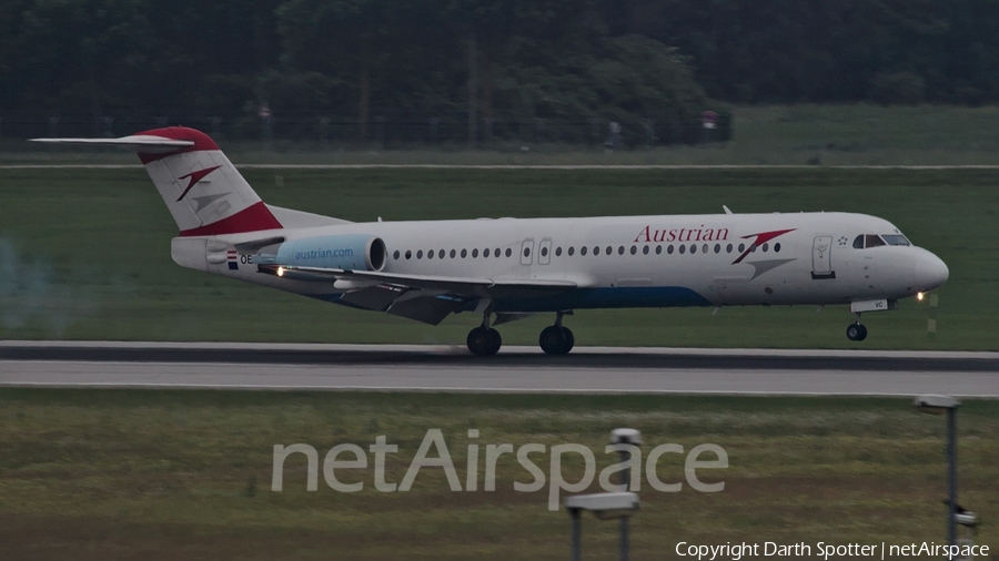 Austrian Airlines Fokker 100 (OE-LVC) | Photo 229956