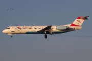 Austrian Airlines Fokker 100 (OE-LVC) at  Amsterdam - Schiphol, Netherlands