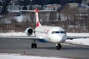 Austrian Airlines Fokker 100 (OE-LVC) at  Innsbruck - Kranebitten, Austria