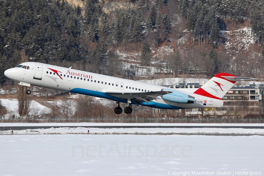 Austrian Airlines Fokker 100 (OE-LVC) | Photo 113781