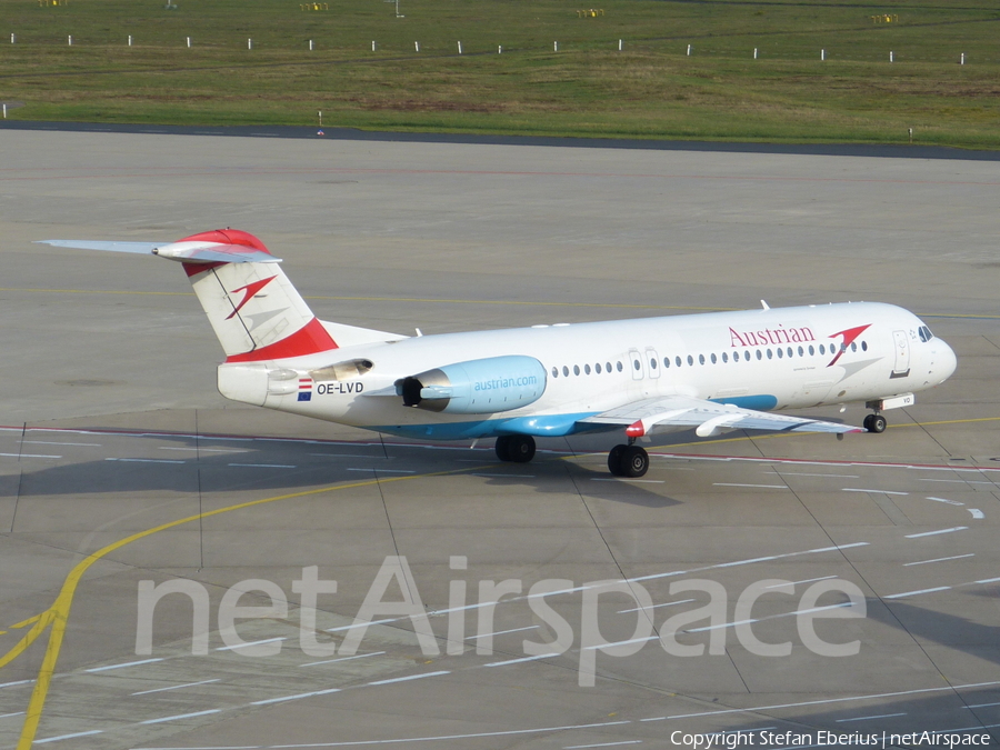 Austrian Airlines Fokker 100 (OE-LVD) | Photo 416730