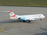 Austrian Airlines Fokker 100 (OE-LVD) at  Cologne/Bonn, Germany
