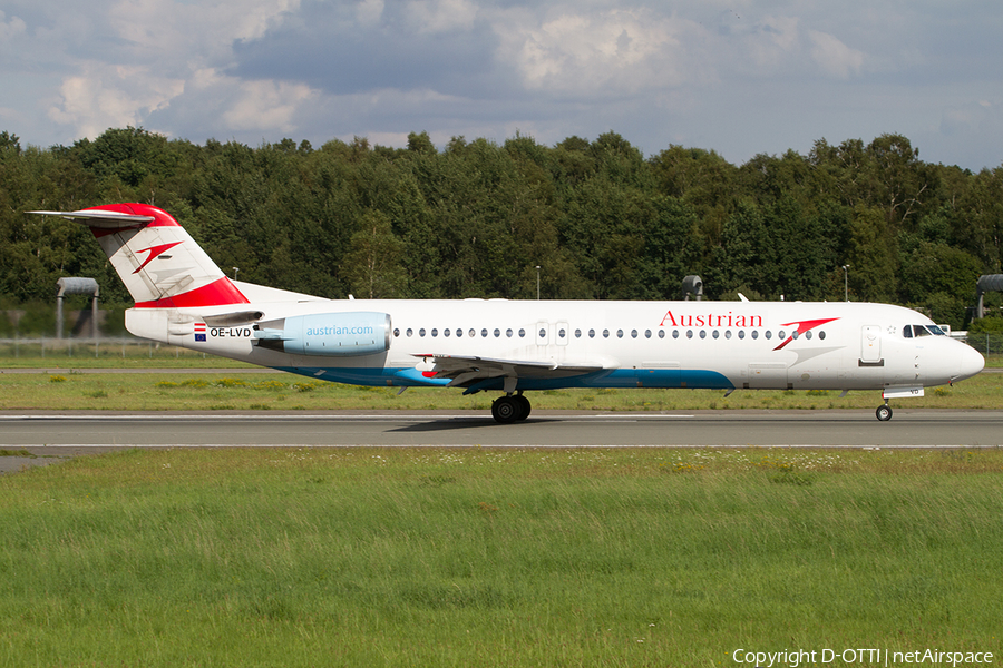 Austrian Airlines Fokker 100 (OE-LVD) | Photo 512595