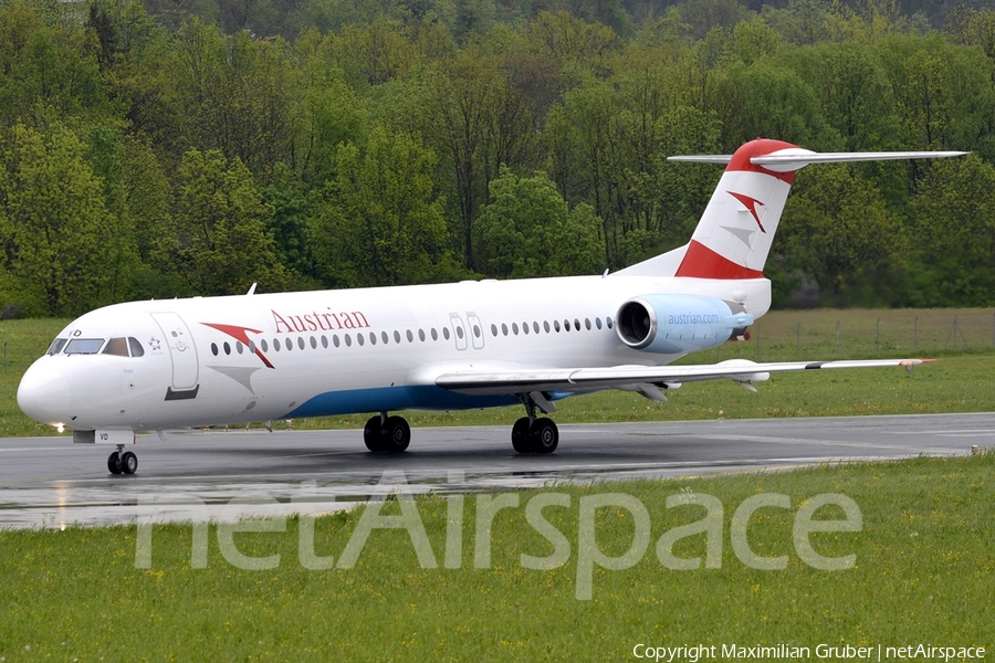 Austrian Airlines Fokker 100 (OE-LVD) | Photo 109573