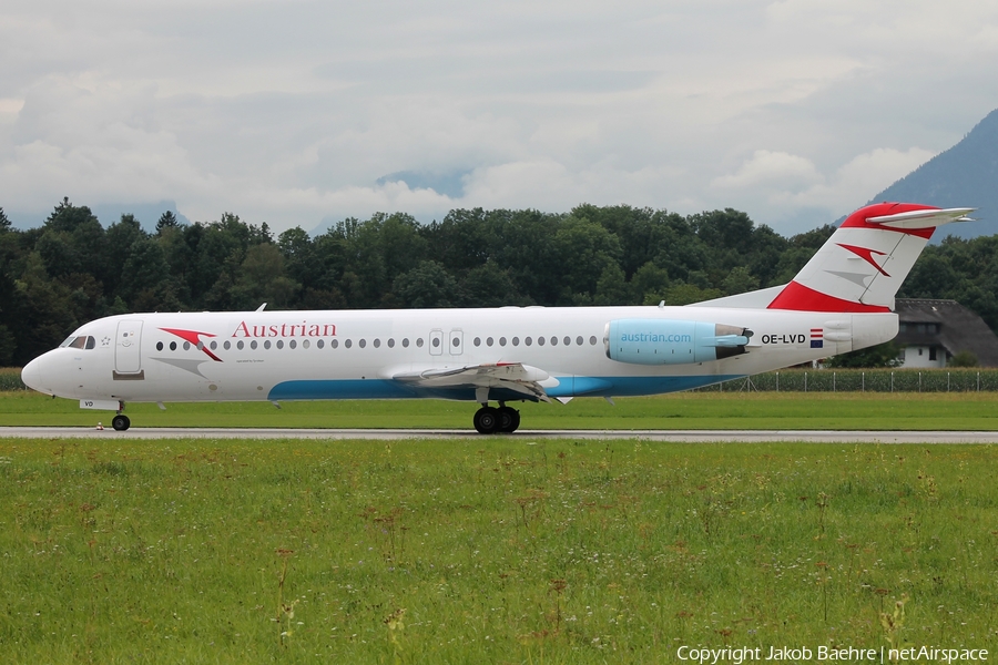 Austrian Airlines Fokker 100 (OE-LVD) | Photo 140222
