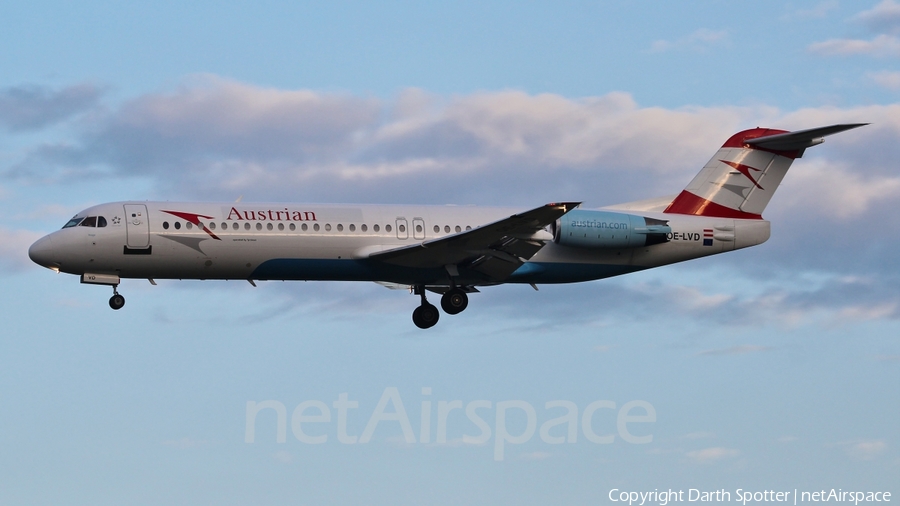 Austrian Airlines (Tyrolean) Fokker 100 (OE-LVD) | Photo 224412