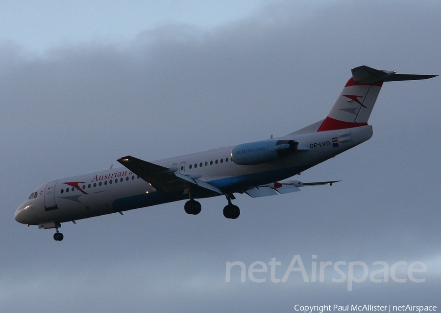 Austrian Arrows (Tyrolean) Fokker 100 (OE-LVD) | Photo 3859