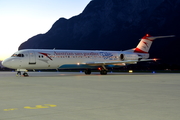 Austrian Airlines Fokker 100 (OE-LVE) at  Innsbruck - Kranebitten, Austria