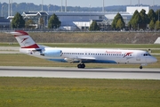 Austrian Airlines (Tyrolean) Fokker 100 (OE-LVE) at  Munich, Germany