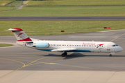 Austrian Airlines Fokker 100 (OE-LVF) at  Vienna - Schwechat, Austria