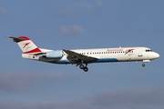 Austrian Airlines (Tyrolean) Fokker 100 (OE-LVF) at  Copenhagen - Kastrup, Denmark