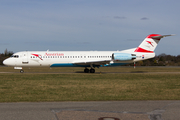 Austrian Airlines (Tyrolean) Fokker 100 (OE-LVF) at  Hamburg - Fuhlsbuettel (Helmut Schmidt), Germany