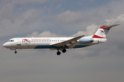 Austrian Arrows (Tyrolean) Fokker 100 (OE-LVF) at  Barcelona - El Prat, Spain