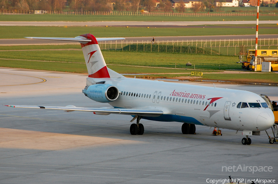 Austrian Arrows (Tyrolean) Fokker 100 (OE-LVF) | Photo 36297