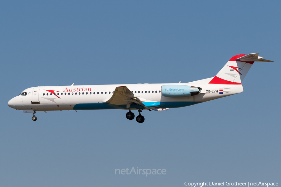 Austrian Airlines Fokker 100 (OE-LVH) | Photo 124935