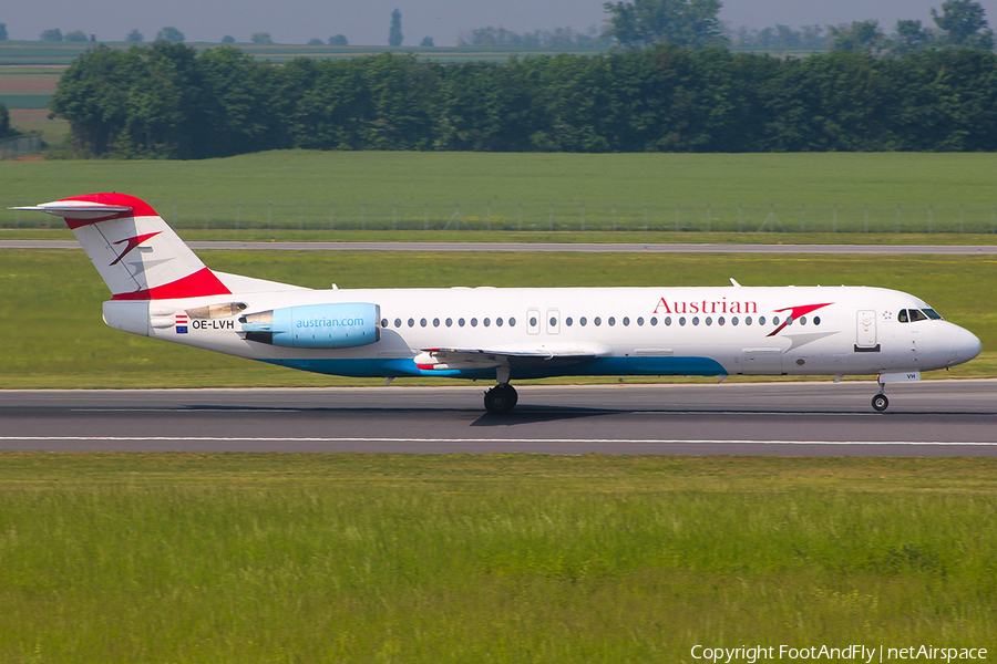 Austrian Airlines Fokker 100 (OE-LVH) | Photo 118457