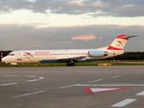 Austrian Airlines Fokker 100 (OE-LVI) at  Cologne/Bonn, Germany