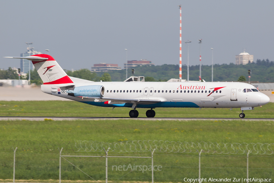 Austrian Airlines Fokker 100 (OE-LVI) | Photo 231132