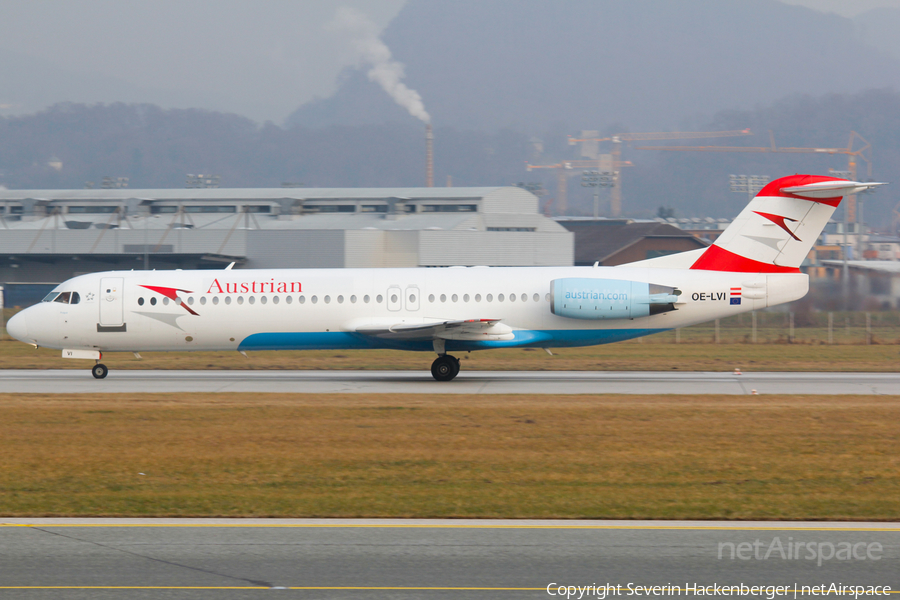 Austrian Airlines Fokker 100 (OE-LVI) | Photo 197923