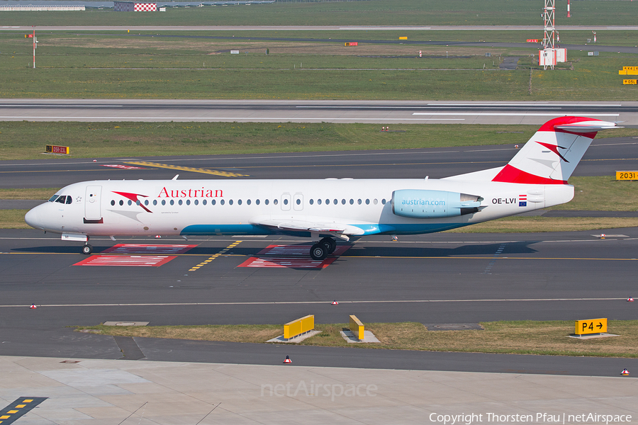 Austrian Airlines (Tyrolean) Fokker 100 (OE-LVI) | Photo 61267