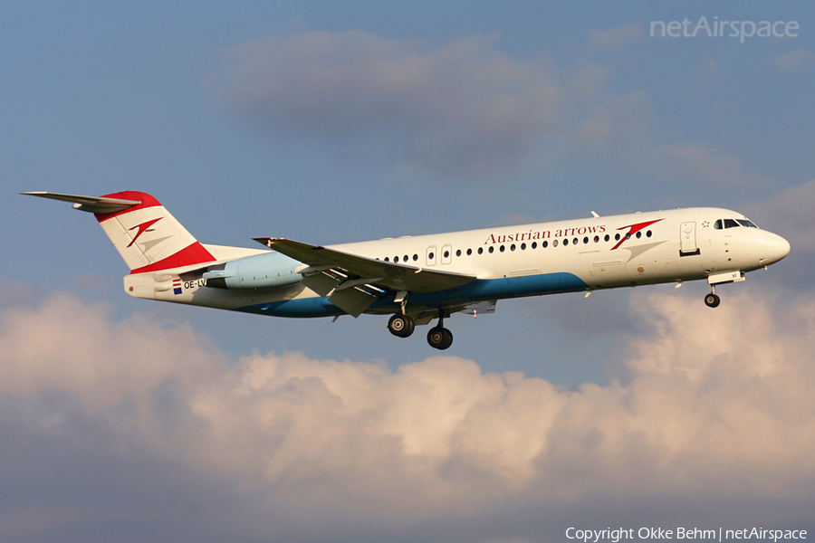 Austrian Arrows (Tyrolean) Fokker 100 (OE-LVI) | Photo 49804