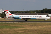 Austrian Airlines Fokker 100 (OE-LVJ) at  Frankfurt am Main, Germany