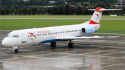 Austrian Airlines Fokker 100 (OE-LVJ) at  Innsbruck - Kranebitten, Austria