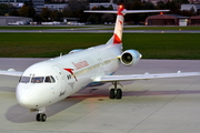 Austrian Airlines Fokker 100 (OE-LVJ) at  Innsbruck - Kranebitten, Austria