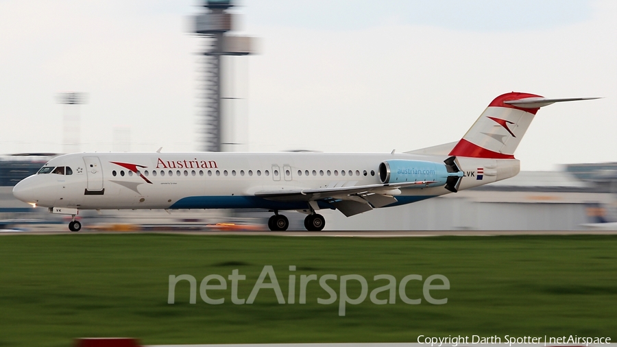 Austrian Airlines (Tyrolean) Fokker 100 (OE-LVK) | Photo 209647