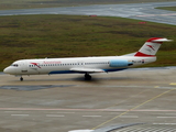 Austrian Airlines Fokker 100 (OE-LVM) at  Cologne/Bonn, Germany