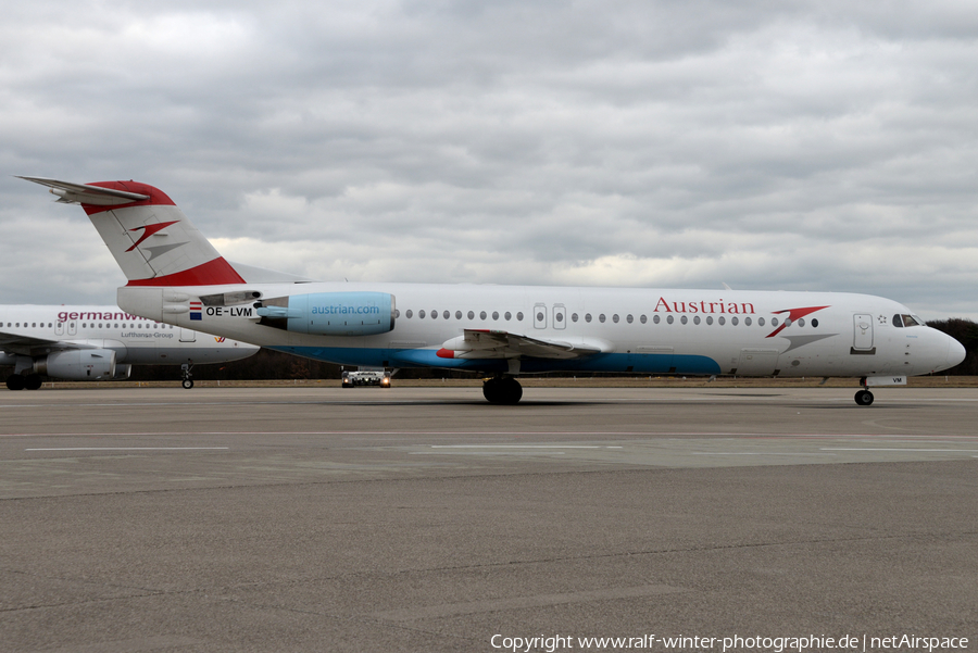 Austrian Airlines Fokker 100 (OE-LVM) | Photo 586094